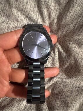 Michael Kors Gunmetal Black Tone Bracelet Watch